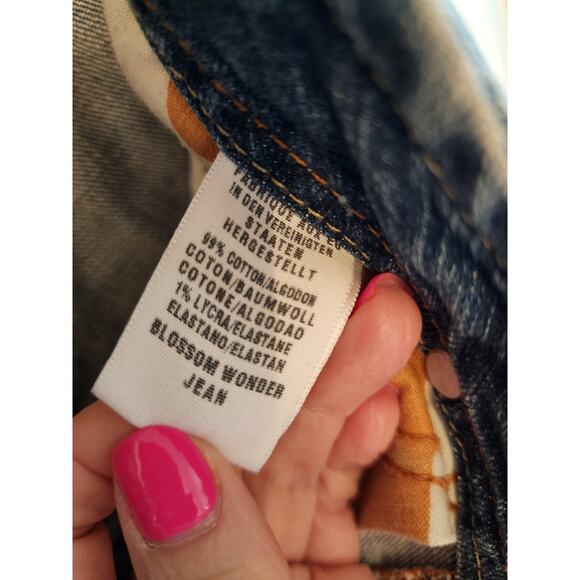 Lucky Brand Women's Denim Blossom Wonder Jean 90's Y2K Low Rise - Picture 10 of 13